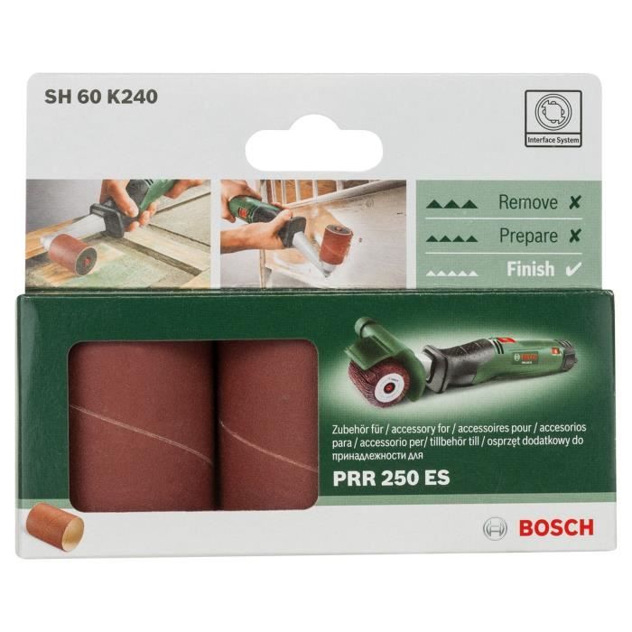 Manchon abrasif Bosch - (Accessoires pour Texoro, Grain 240, Largeur 60mm)
