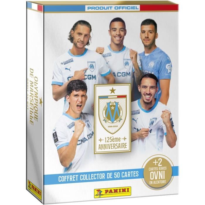Coffret collector - PANINI - 125 ans OM - 50 cartes