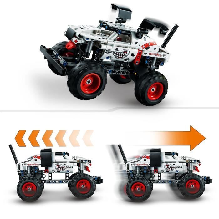 LEGO Technic 42150 Monster Jam Monster Mutt Dalmatien, 2-en1, Monster Truck Jouet, Voiture