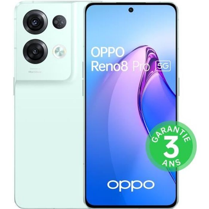 OPPO Reno8 Pro 256Go 5G Vert Glacé