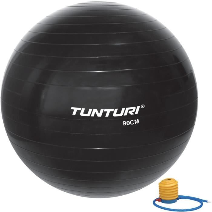 TUNTURI Gym ball ballon de gym 90cm noir