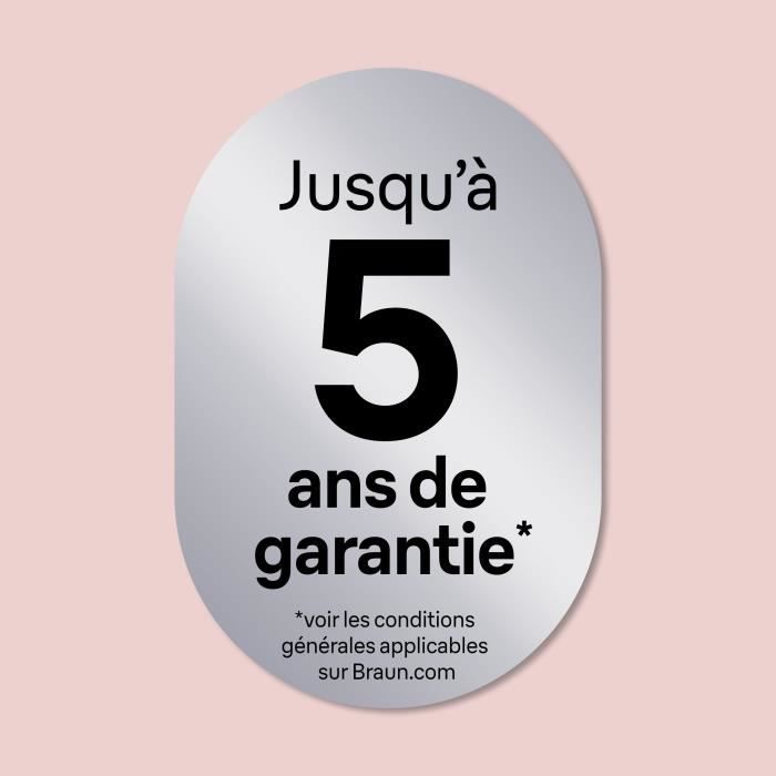 Image secondaire de Épilateur électrique - BRAUN - SILK EPIL 7 SE 7-000 - 2 vitesses - Sans fil - 40 min - Blanc / Rose