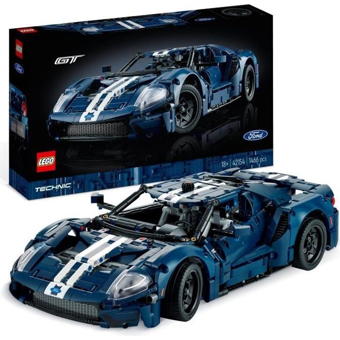 LEGO Technic 42154 Ford GT 2022, Maquette de Voiture pour Adultes, ?chelle 1:12, Niveau Avanc?