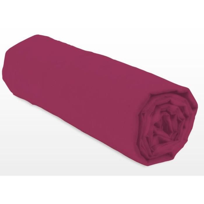 Fitted sheet - LOVELY HOME - LH71615 - 160x200+25 cm - Fuchsia
