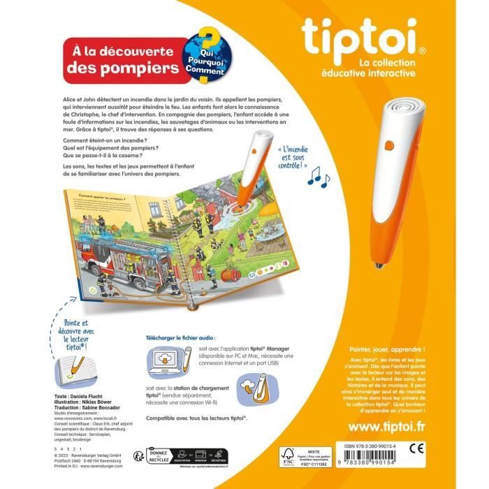 Image secondaire de tiptoi, Livre interactif, a la découverte des pompiers, 4 ans, 13099015, Ravensburger