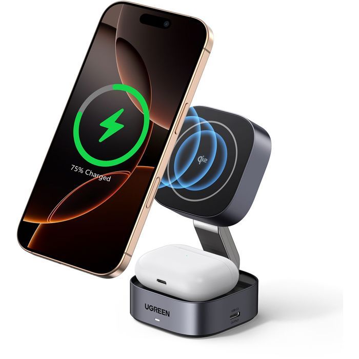 Image secondaire de Station de Charge 2 en 1 UGREEN MagSafe - Recharge Rapide 15W