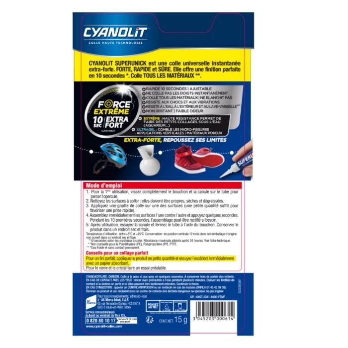 Glue Repair Instant Plastic 3 g Ultra Fast Multi-purpose