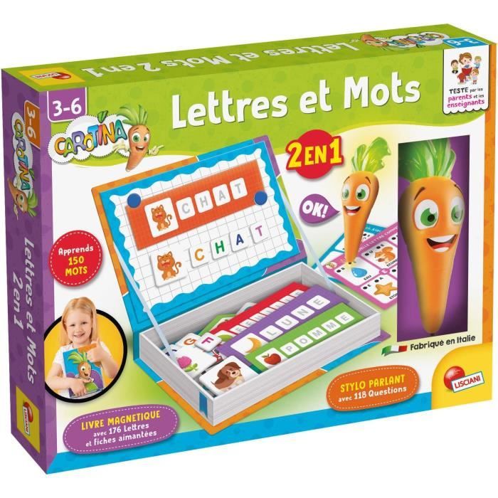 Penna parlante e giocattoli magnetici - CAROTINA - Apprendimento ludico