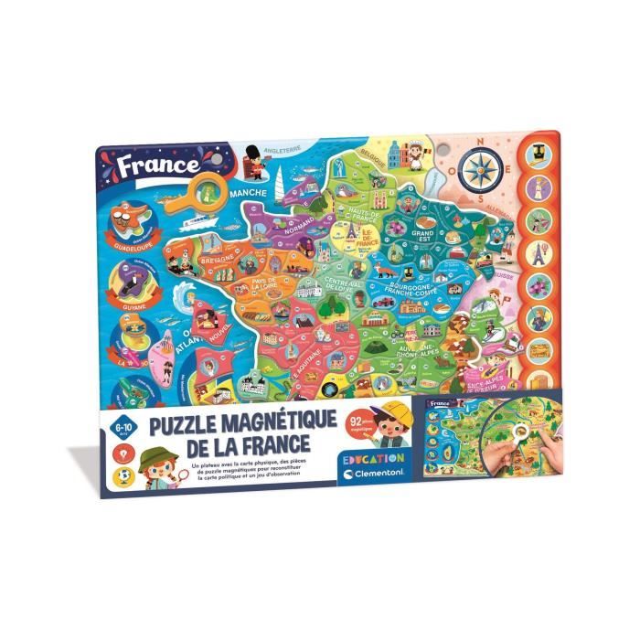 Image secondaire de CLEMENTONI - Puzzle magnétique de la France