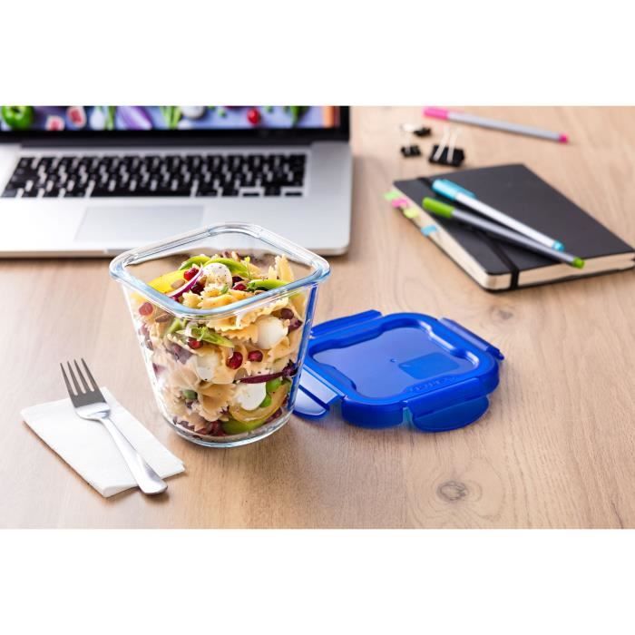 Image secondaire de Lot de 3 Boîtes de conservation Pasta Box - PYREX - Cook&Go - Verre - Couvercle étanche - 12x12 cm - 0,8 L