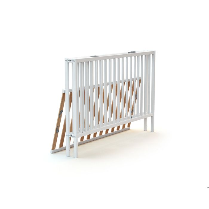Image secondaire de Lit Bébé Pliant WEBABY FLEX 60 x 120 cm - Blanc Pratique et Élégant