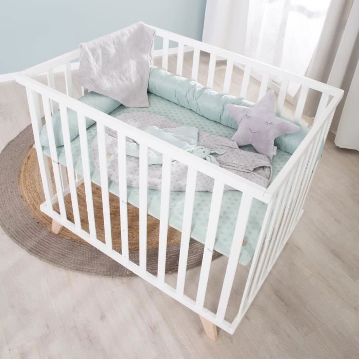 Image secondaire de Parc Bébé ROBA avec Tapis Vert Givré - 75 x 100 cm