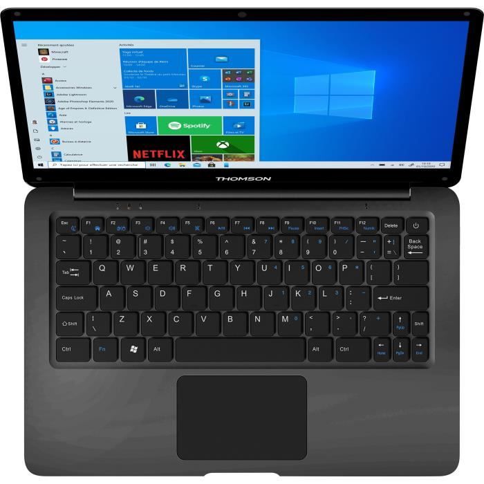 PC Portable Ultrabook - THOMSON - 14,1'' HD - Intel Celeron - RAM 4Go - 64Go SSD - Windows 10s - AZERTY
