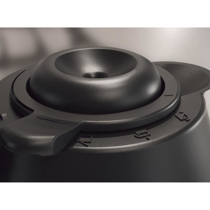 Cafetiere Filtre Gaia PHILIPS HD7549/20, Programmable, Verseuse isotherme, minuteur, arret automatique, systeme stop-goutte, Noire