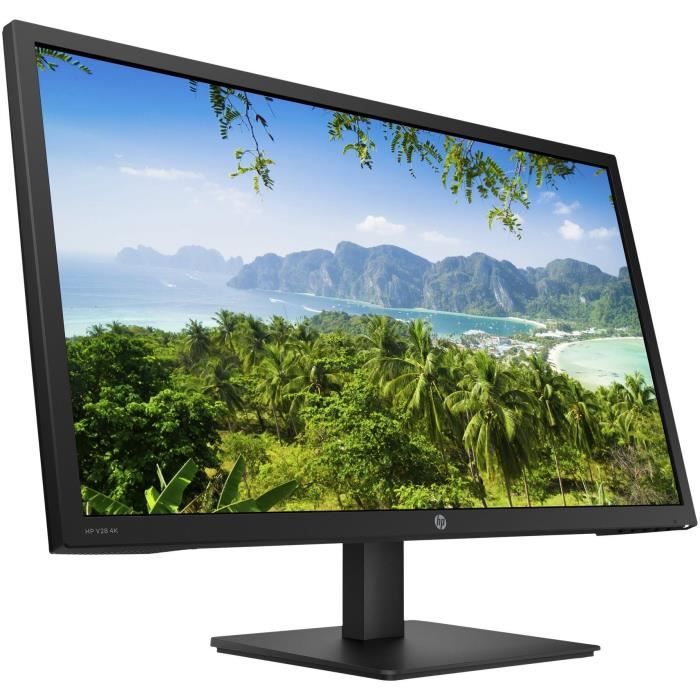 Ecran PC - HP V28 - 28 4K 60Hz - Dalle TN - 1ms - 2xHDMI / DisplayPort