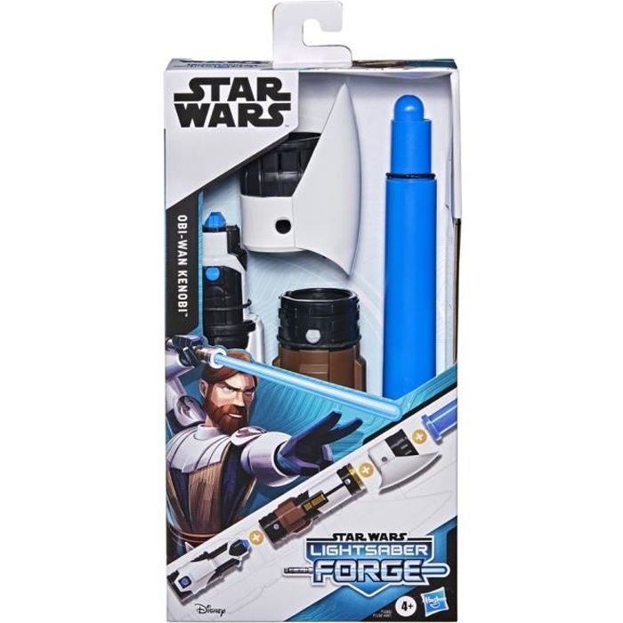 STAR WARS - Lightsaber Forge - Sabre laser d'Obi -Wan Kenobi a lame bleue extensible - jouet de déguisement - des 4 ans