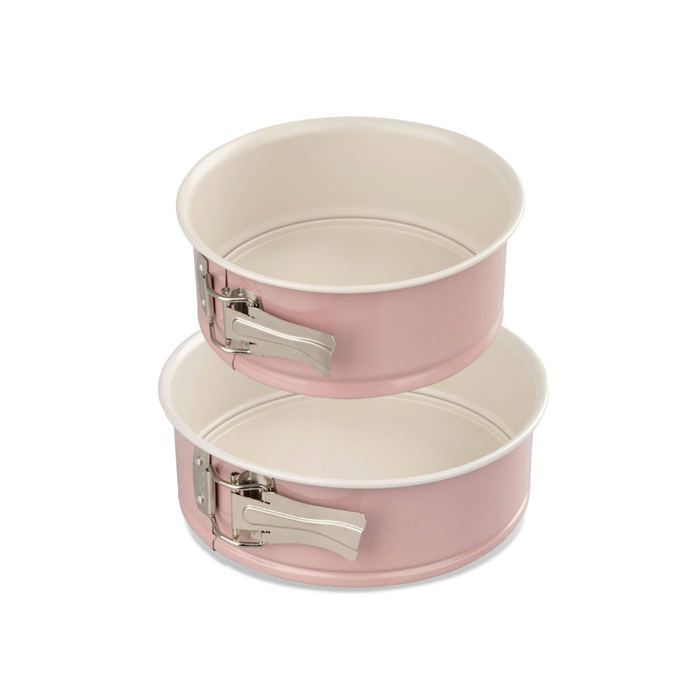 Ensemble de 2 moules à manqué à charnière - DR OETKER - Rétro - 18 et 20 cm