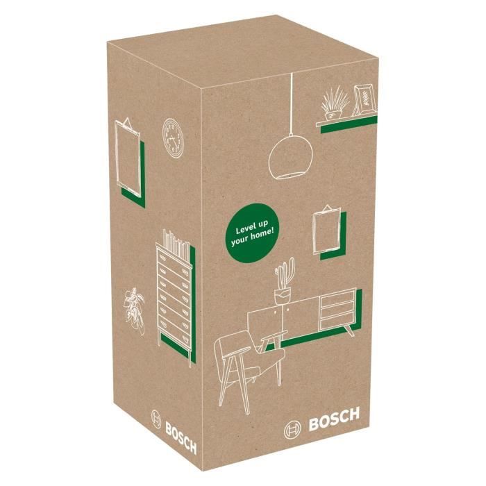 Image secondaire de Niveau laser a bulle EasyLevel de Bosch avec support mural (ligne laser pour un alignement flexible sur les murs et point laser