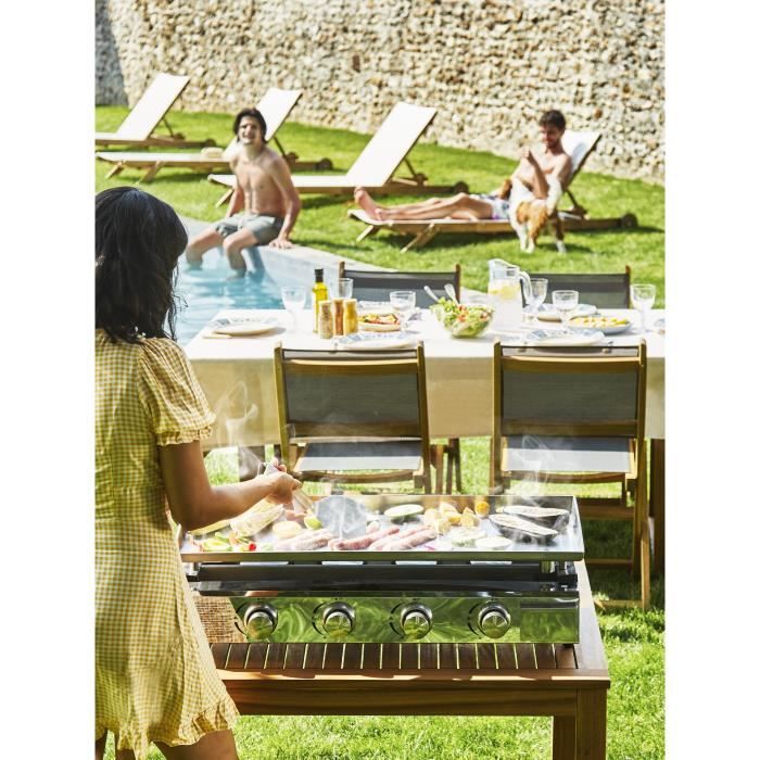 Image secondaire de Plancha à Gaz Brasilia COOKINGBOX - 4 Brûleurs Inox 10kW