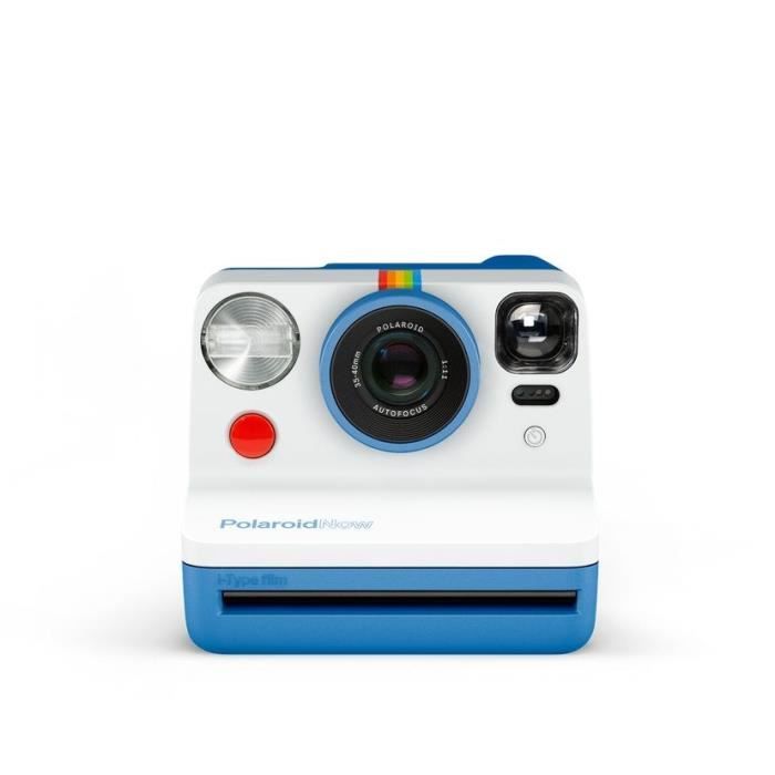 Polaroid Now - Appareil photo instantané - Autofocus - Double exposition - Retardateur - Bleu