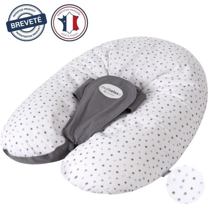 Cuscino maternità - CANDIDE - Multirelax - Poliestere / Cotone - Grigio / Stelle