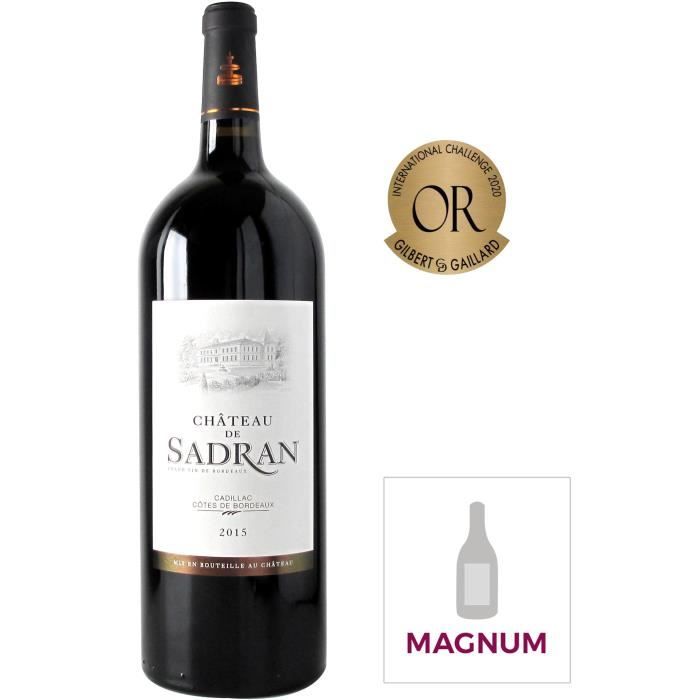 Magnum Ch�teau de Sadran 2016 Cadillac C�tes de Bordeaux - Vin rouge de Bordeaux