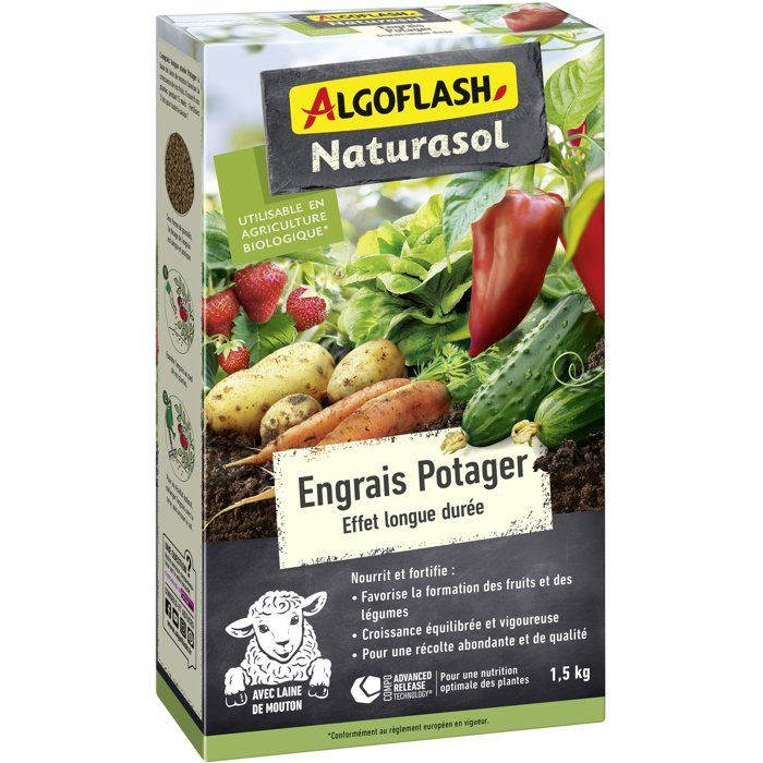 Engrais Potager ALGOFLASH NATURASOL 1,5 kg - Performance Naturelle