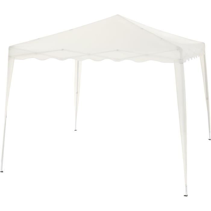 Aucune ARBOR GARDEN CAUSO PIDINGE - 3x3 m - acciaio e 160 g di poliestere - bianco
