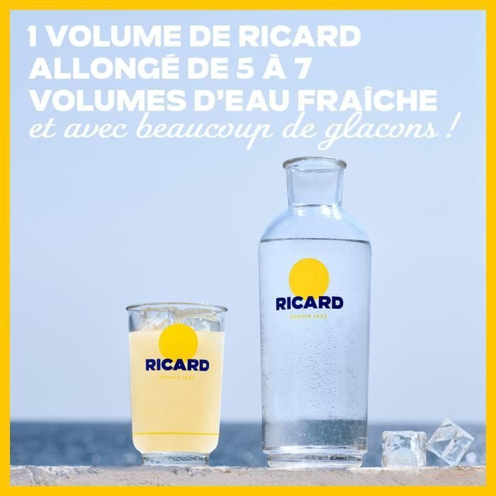 Image secondaire de Ricard - Pastis de Marseille - Apéritif anisé - 45,0% Vol. - 150cl