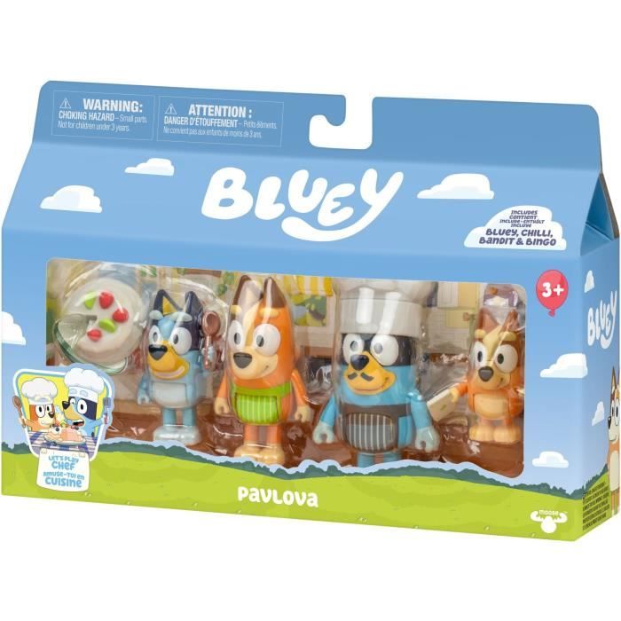 Image secondaire de Pack de 4 figurines - BLUEY - La famille en cuisine