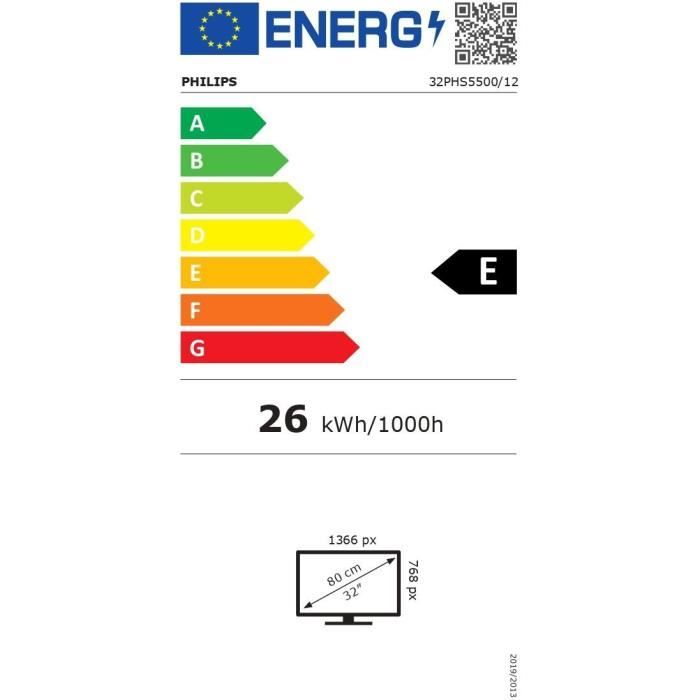 Image secondaire de Philips 32PHS5500 - TV LED 32 (80 cm) - Full HD 1280x720 - 2xHDMI