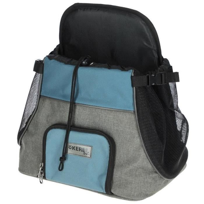 Borsa portaoggetti anteriore - KERBL - Vacation - Grigio/blu - 31x24x38 cm