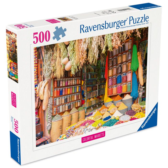 Image secondaire de Puzzle 500 pièces - Marché aux épices du Maroc par Ravensburger