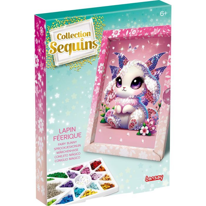 Kit Créatif Sequins Féériques - Lapin - LANSAY