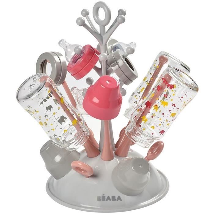 Image secondaire de Egoutte-biberons arbre - BEABA - Jusqu'a 6 biberons - Rose