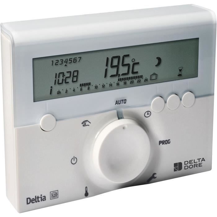 Image secondaire de Programmateur filaire - DELTA DORE - Deltia 8.00 - Pour chaudiere pompe a chaleur ou radiateurs électriques