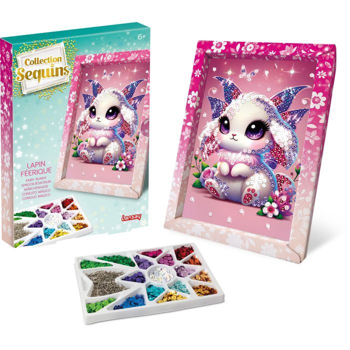 Image secondaire de Kit Créatif Sequins Féériques - Lapin - LANSAY