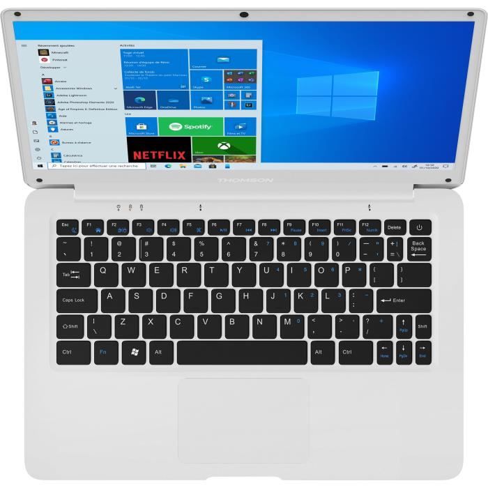 PC Portable Ultrabook - THOMSON - 14,1'' HD - Intel Celeron - RAM 4Go - 128Go SSD - Windows 10s - AZERTY