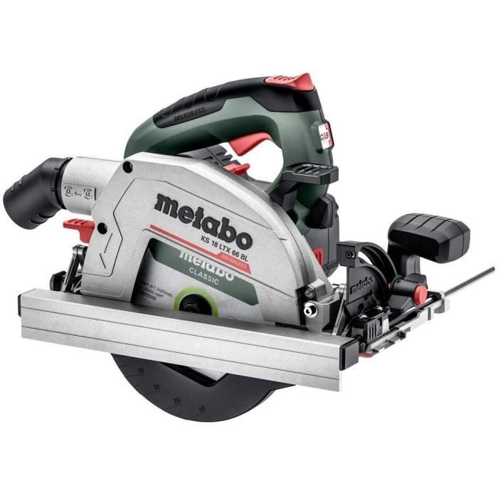 Sega circolare portatile a batteria - METABO - KS 18 LTX 66 BL - 18 V - lama per sega circolare in metallo duro