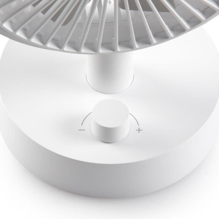 Image secondaire de Ventilateur de table - DOMO - Li-ion batt. 5V - Rechargeable USB - Diametre 15 cm - 10 vitesses