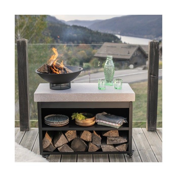 Image secondaire de Brasero Barbecue Desserte Mobile LIVOO DOC329