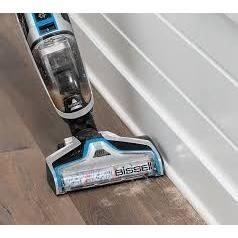 BISSELL 2225N Crosswave Pet Pro - Aspirateur balai - 32 aW - 560W - 3 en 1 : aspiration, lavage et séchage - 76dB - Titanium/bleu