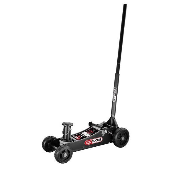 Cric hydraulique tout terrain KS TOOLS 3t - Noir
