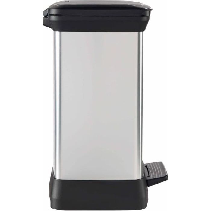 Pattumiera a pedale CURVER Duo Déco 10 + 18 L - 39x29x50,5 cm