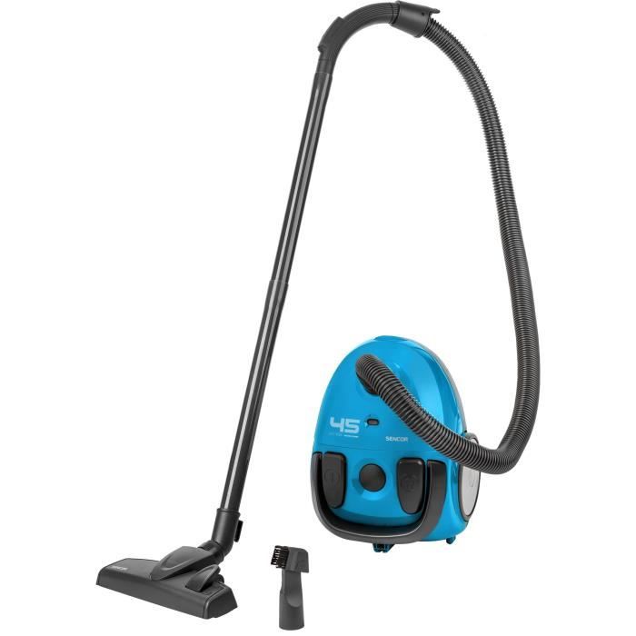 Aspirateur tra�neau avec sac - SENCOR - SVC 45BL-EUE3 - Moteur ECO 850 W - 79 dBA - 1,5 L - Bleu