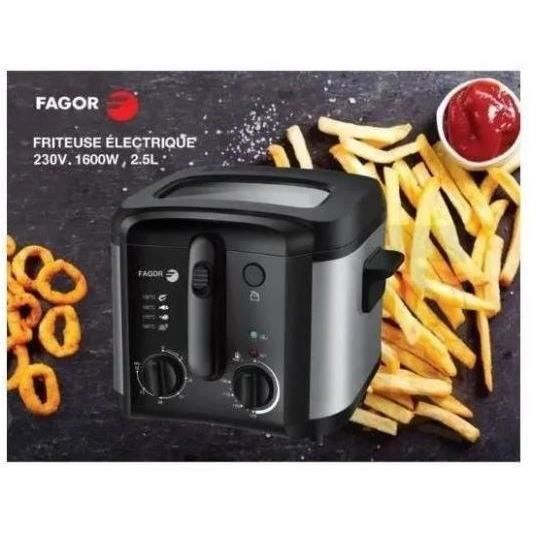 FAGOR FG0312 Friteuse électrique - 2,5L - 1600W - Timer - Thermostat réglable