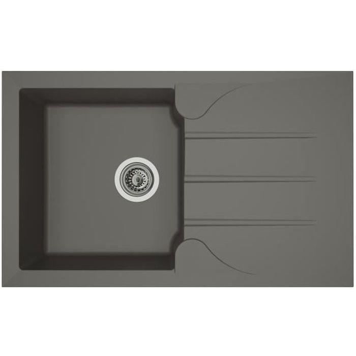 Sink Aloa 1 grigio vassoio di cemento