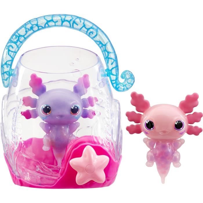 Animagic - GOLIATH - Pack double Axolotl - Aquarium à bulles - Rose / Violet - Dès 4 ans