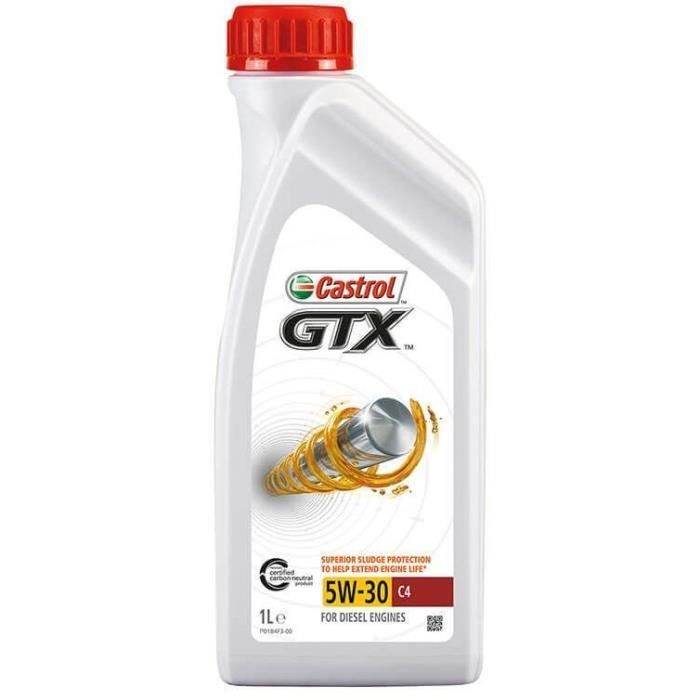 CASTROL Huile-Additif GTX C4 - Synthetique / 5W30 / 1L