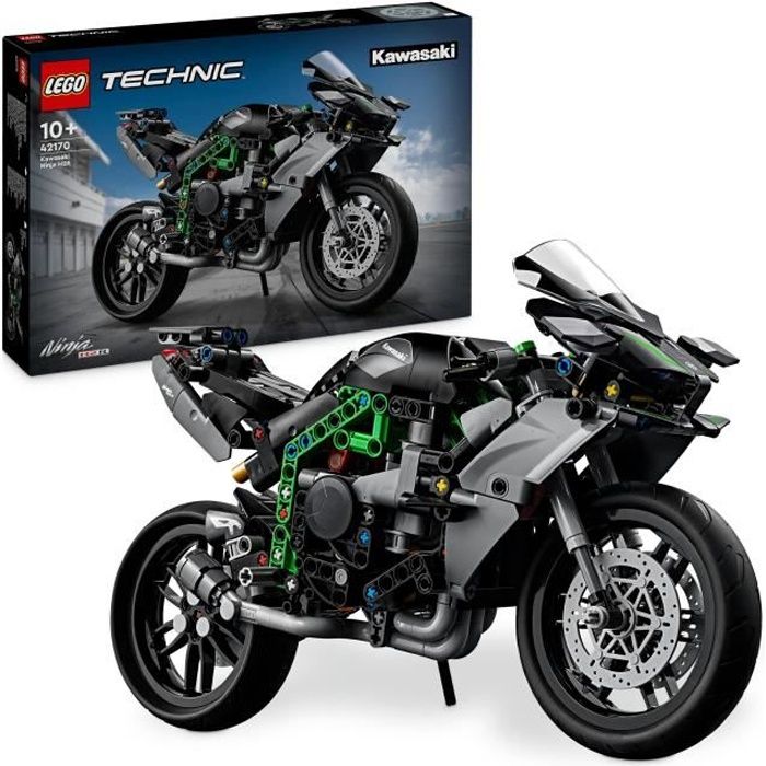 LEGO Technic 42170 Moto Kawasaki Ninja H2R, Idea de Regalo para Ni�os, Juguete Creativo